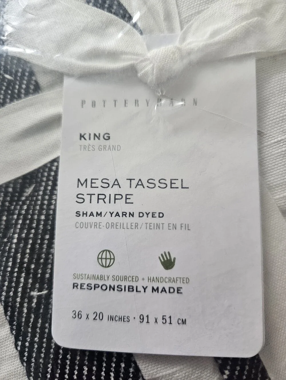 Pottery Barn mesa striped